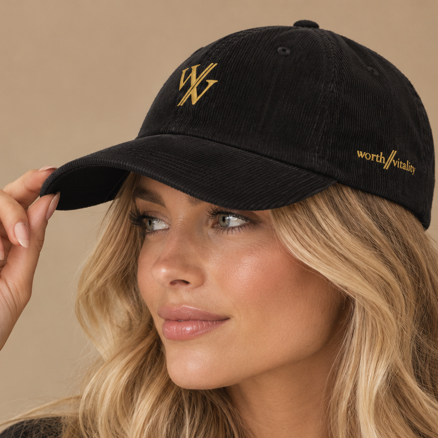 W//V Luxury Corduroy Cap