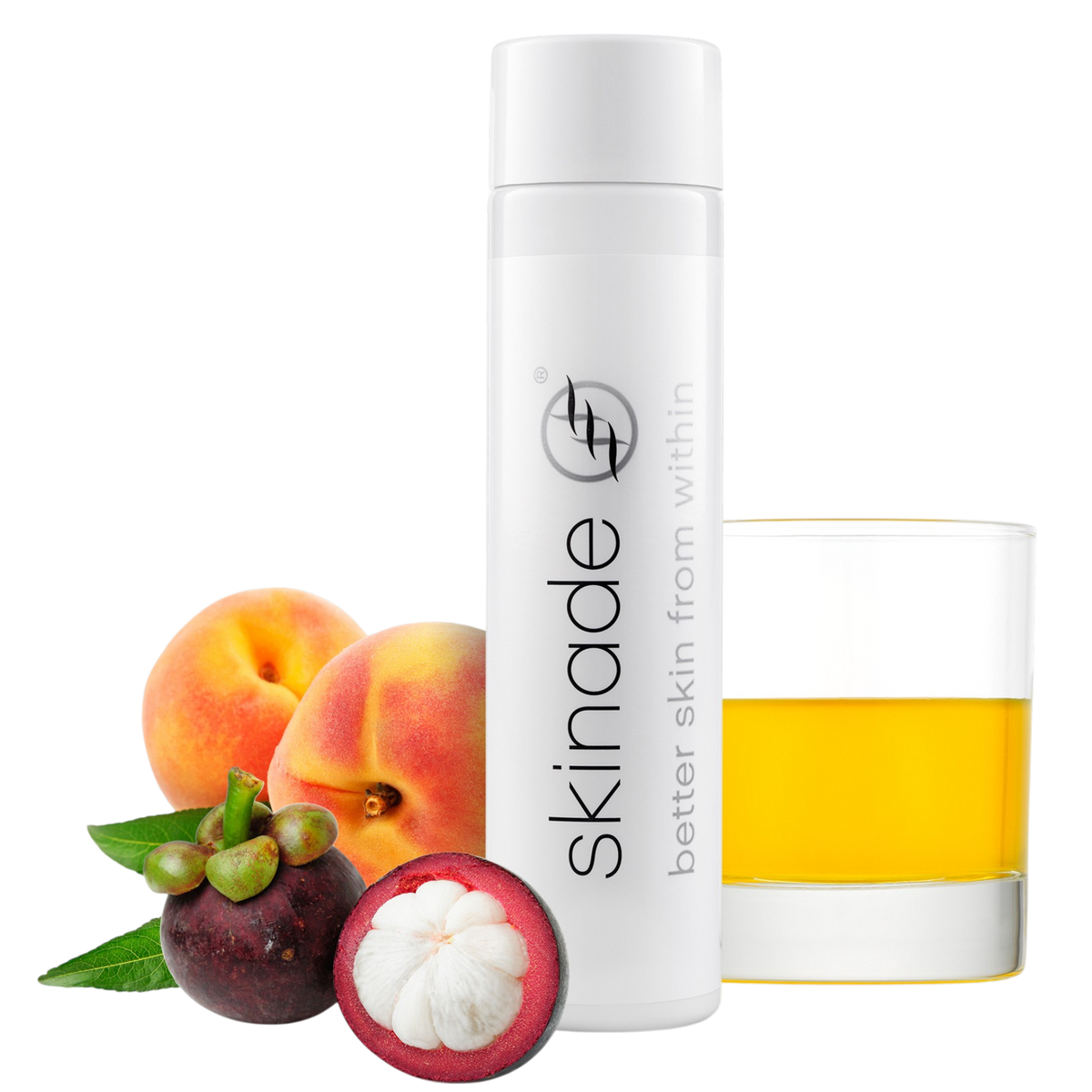 Skinade Collagen Drink 30 Day Supply - Peach & Mangosteen Flavor