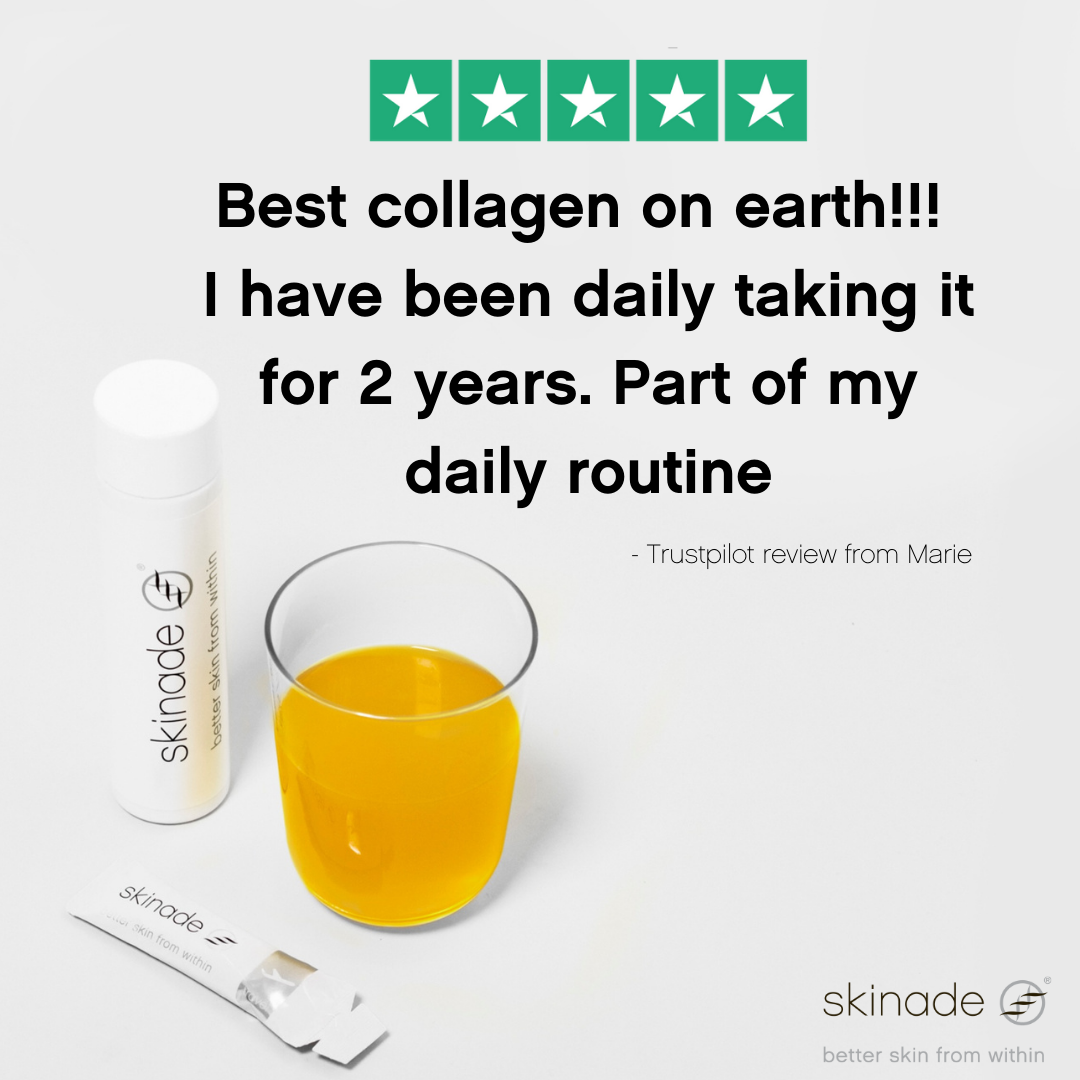 Skinade Collagen Drink 30 Day Supply - Peach & Mangosteen Flavor